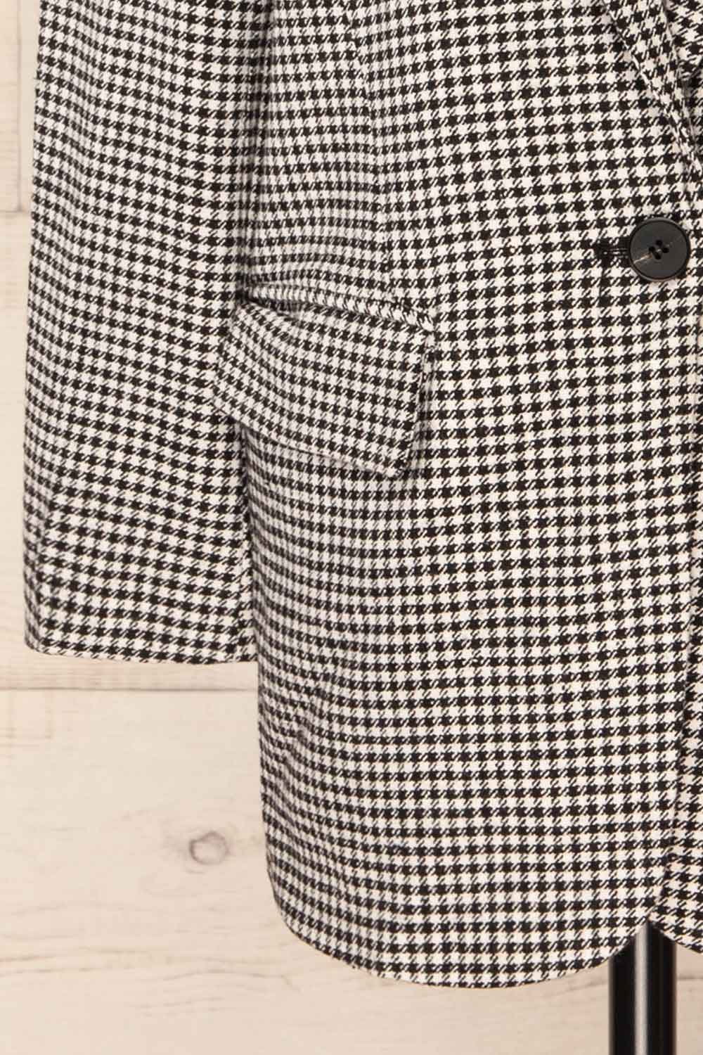 Almeria Oversized Houndstooth Blazer | La petite garçonne sleeve