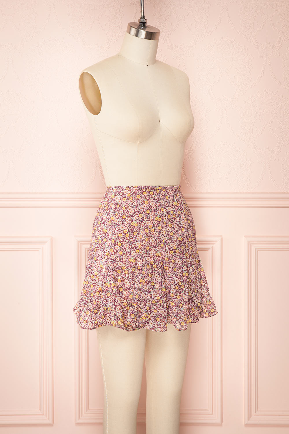 Alzbeta Floral High Waist Frills Skort | Boutique 1861 side view