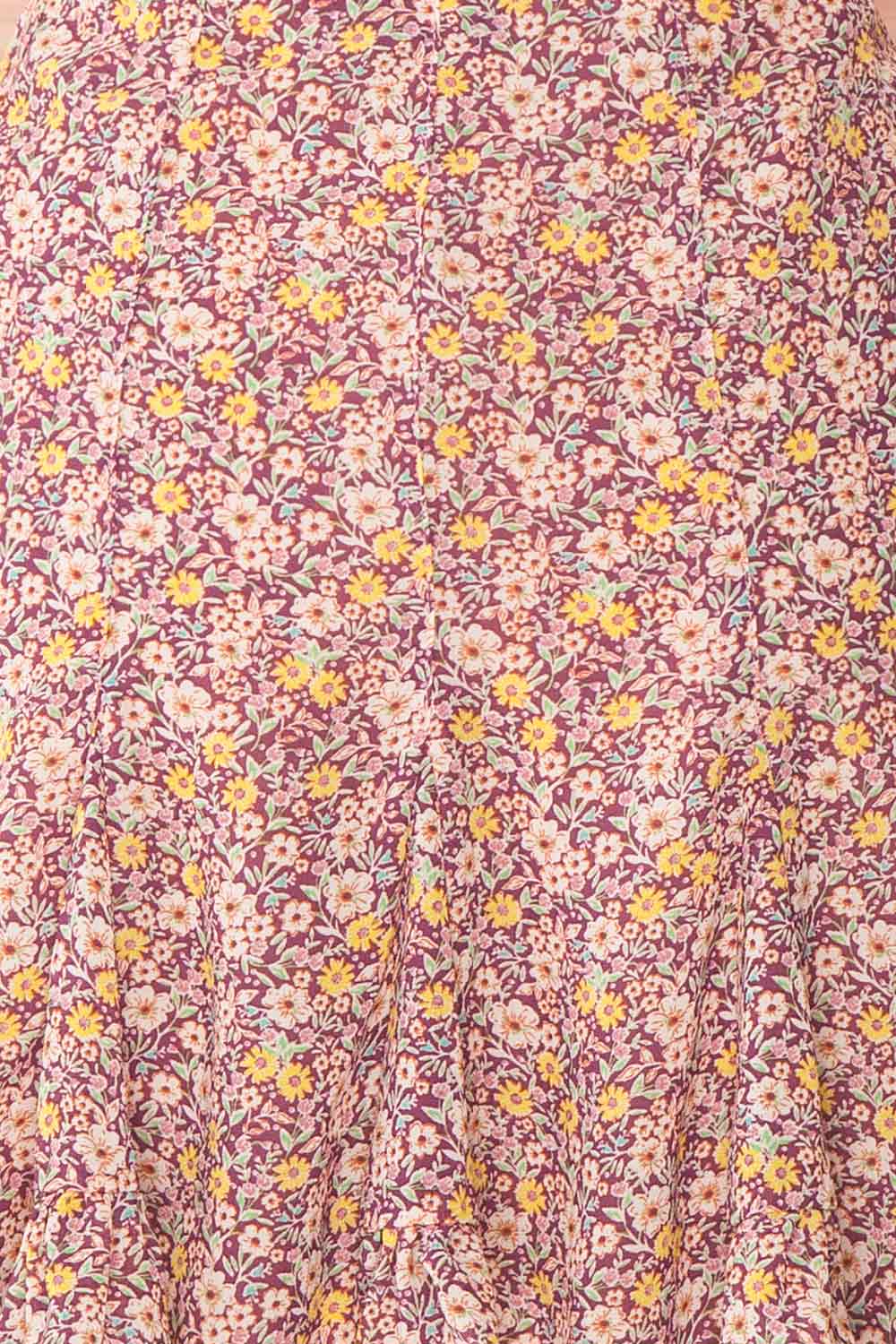 Alzbeta Floral High Waist Frills Skort | Boutique 1861 fabric