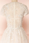 Amina Embroidered A-Line Bridal Dress | Boudoir 1861 back close-up