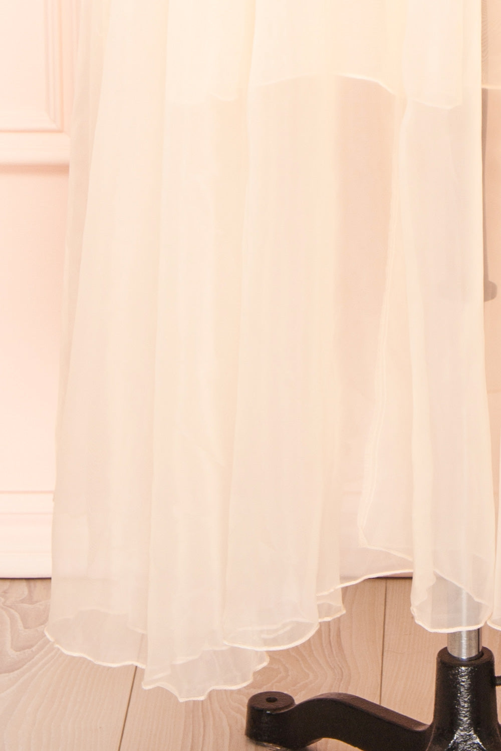 Amore Light Pink Tulle Midi Dress | Boutique 1861 bottom