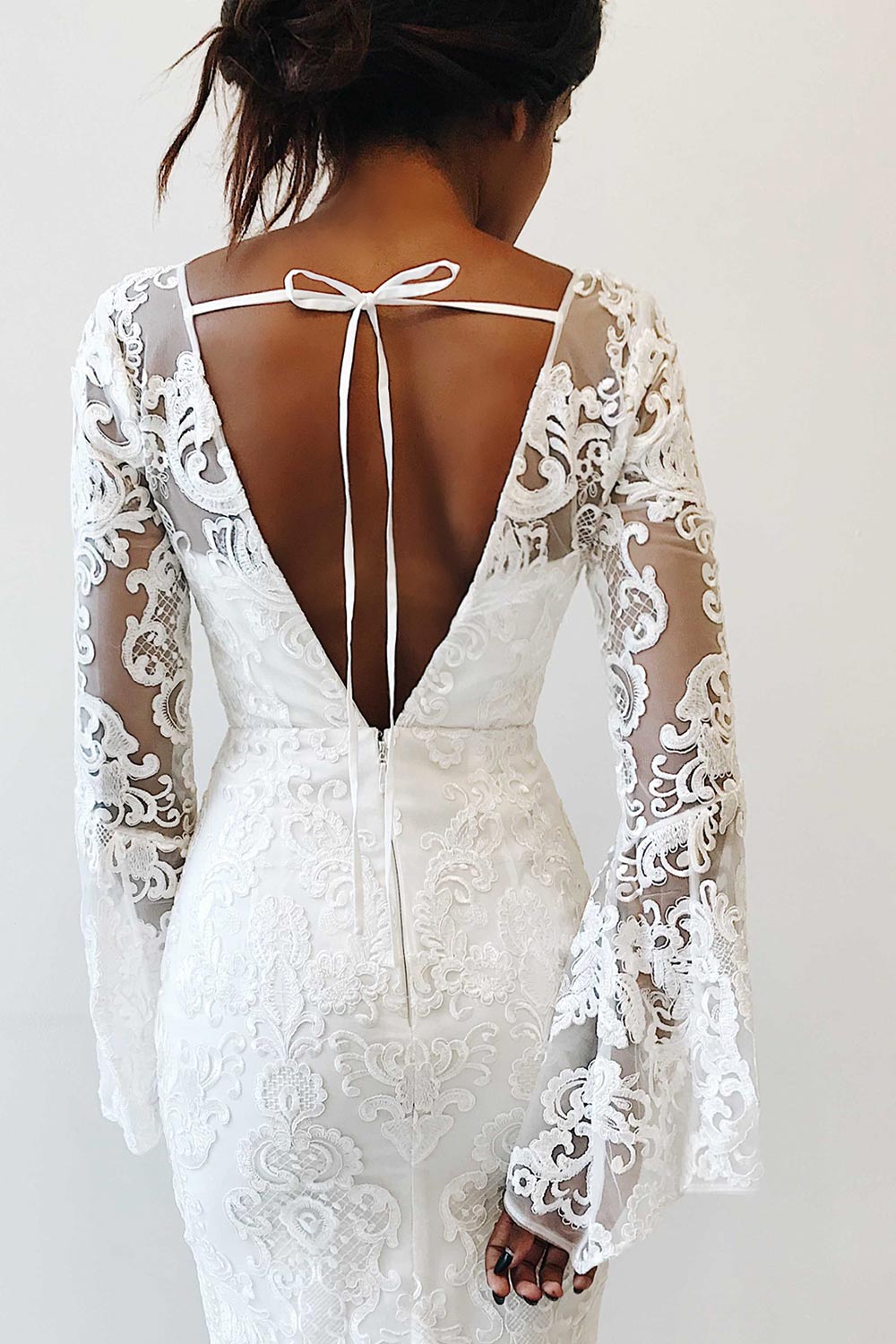 Angeliki White Lace Mermaid Bridal Dress | Boudoir 1861