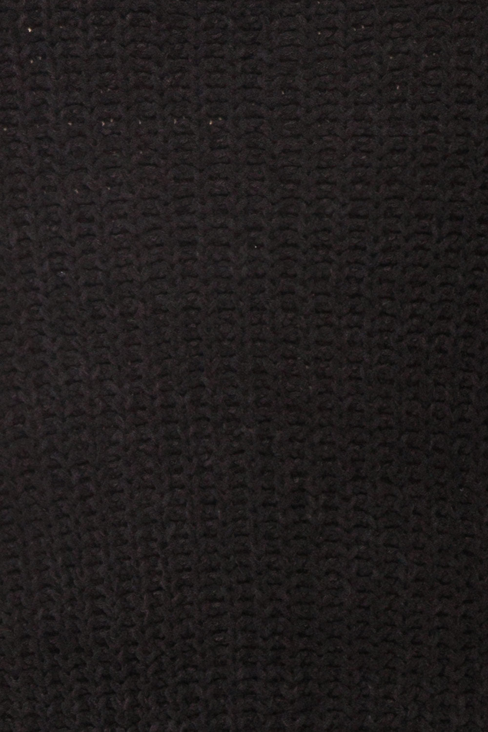 Anja Black Fuzzy Knit Button-Up Cardigan | Boutique 1861 fabric detail