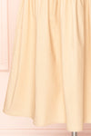 Anthousai Beige Puffy Sleeve Maxi Dress | Boutique 1861  skirt