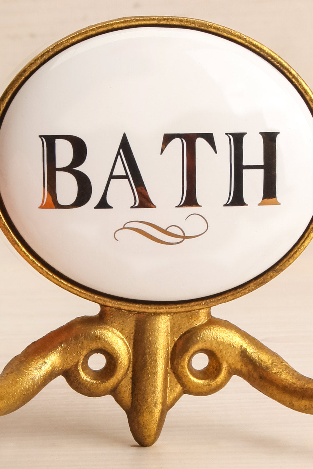 Antique Bath Hook with "Bath" in White | La Petite Garçonne Chpt. 2 2