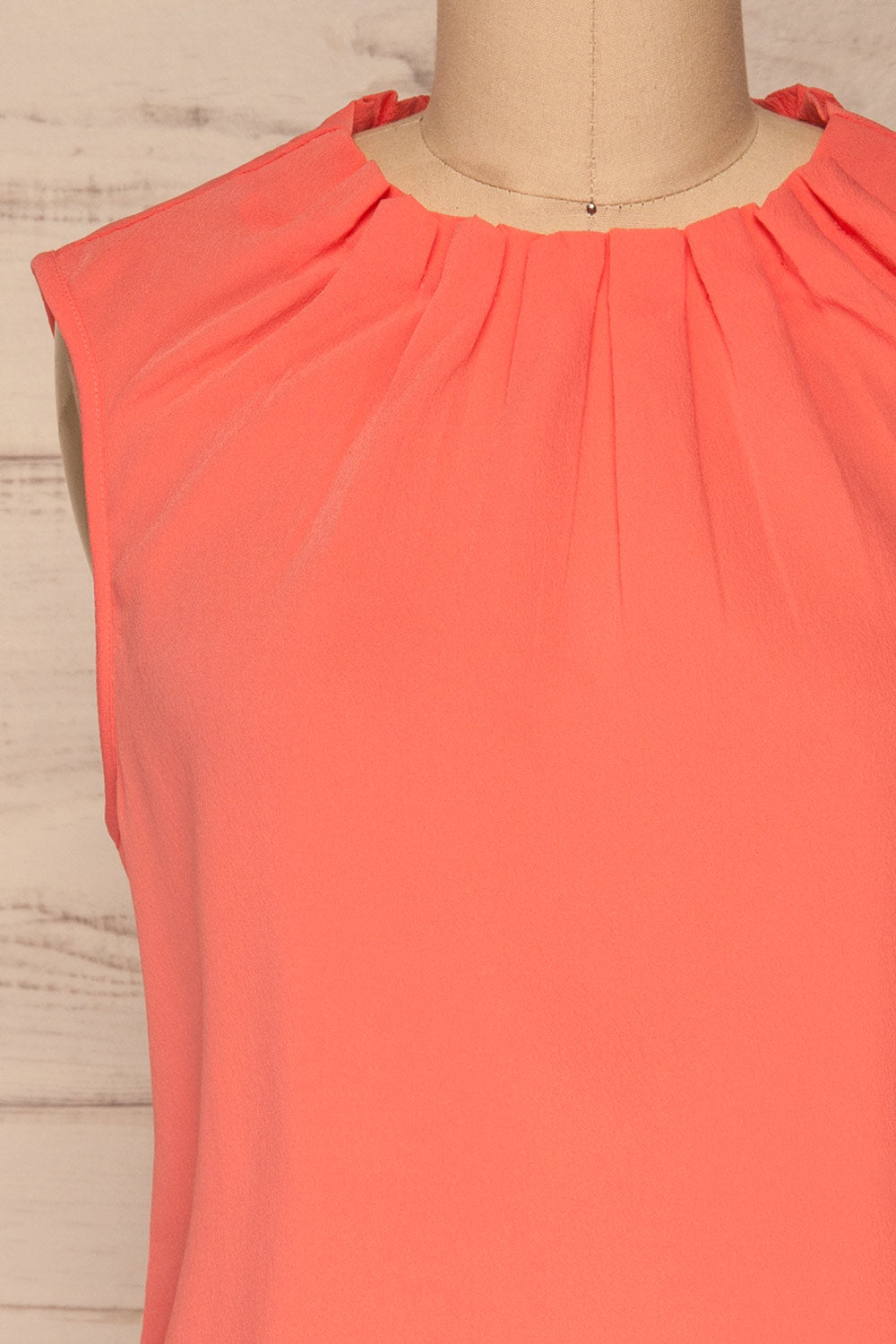 Aoile Pink Cami | Camisole Rose | La Petite Garçonne front close-up