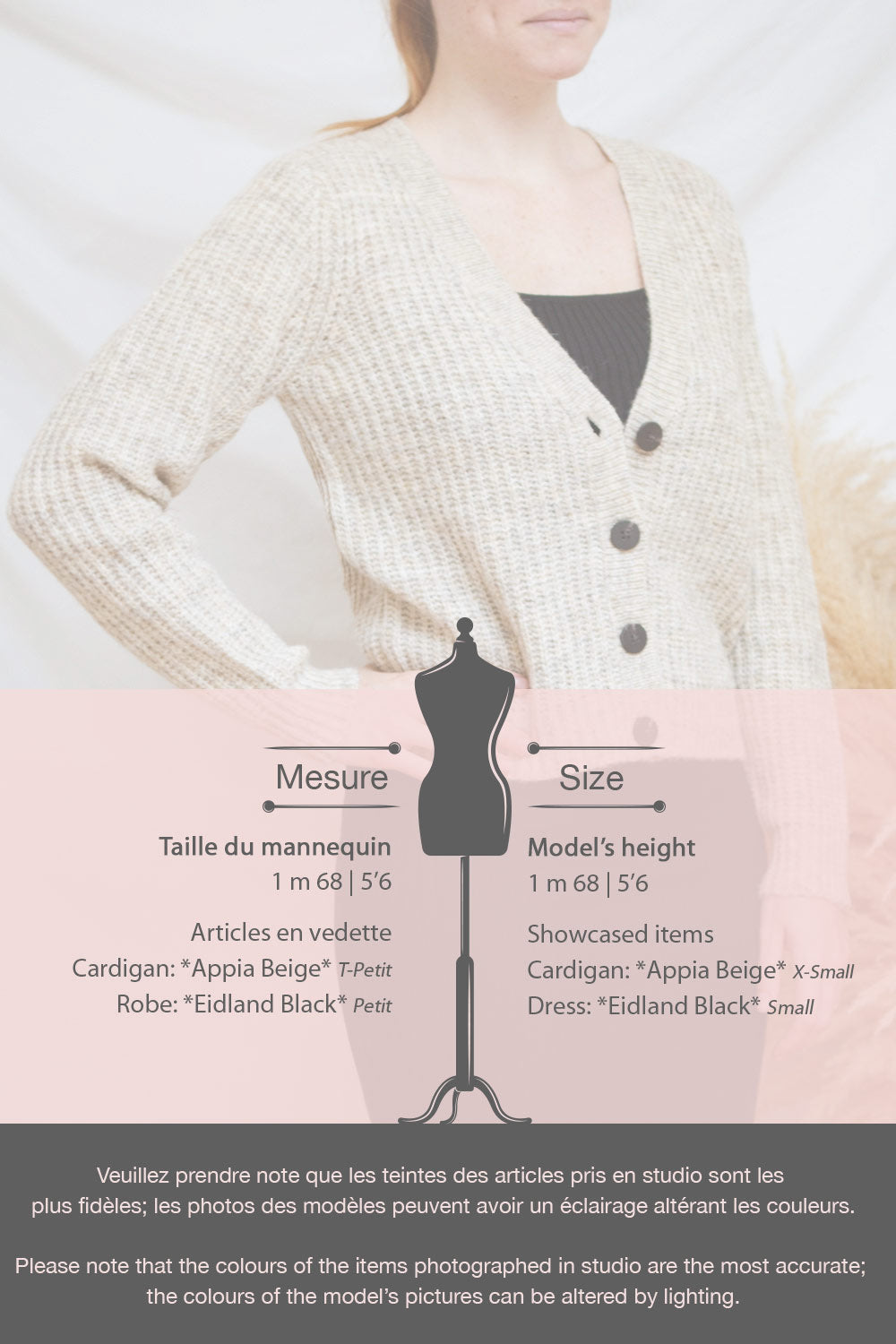 Appia Grey Cropped Knit Cardigan | Boutique 1861 fiche