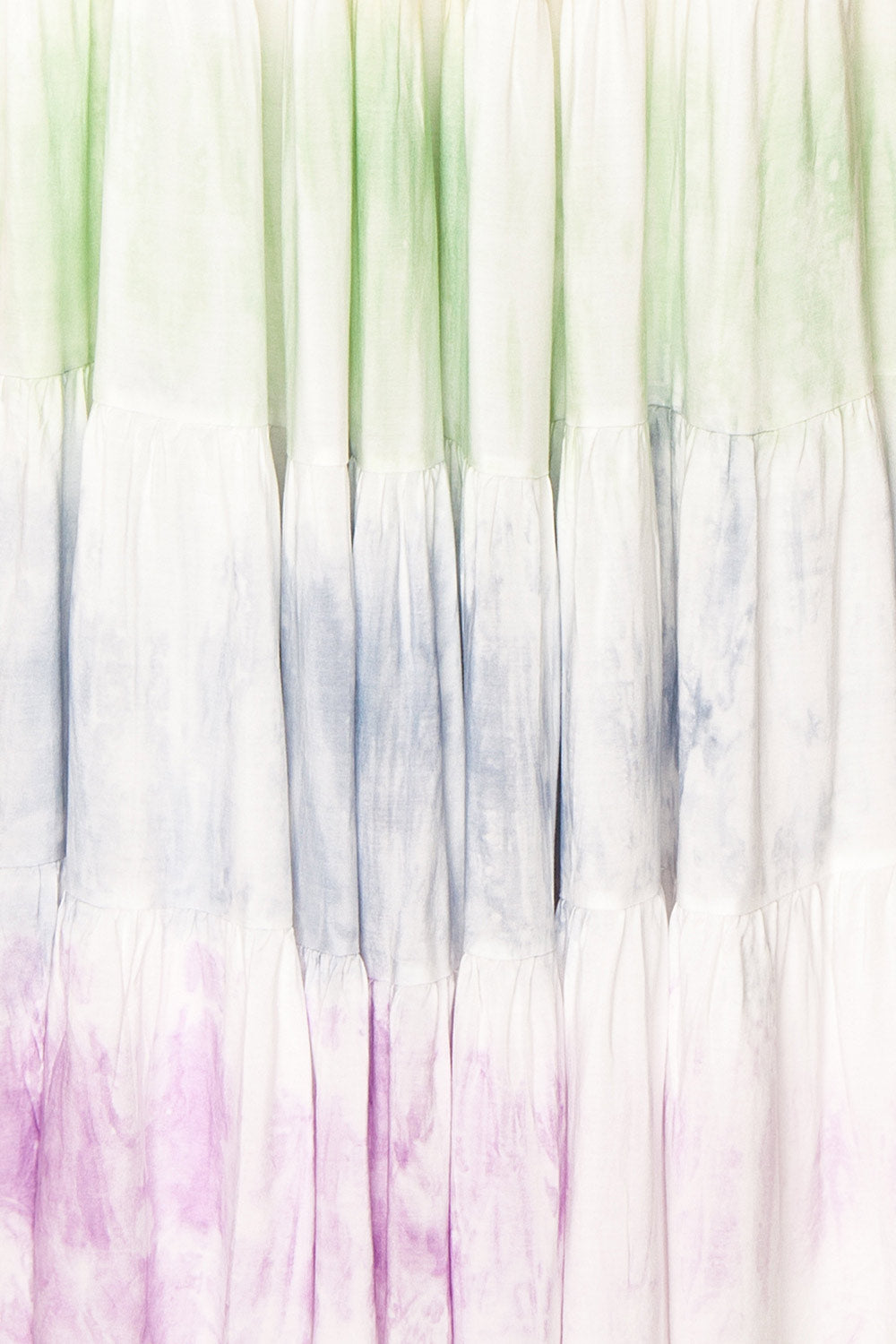 Argya Tie Dye Rainbow Ankle Length Dress | Boutique 1861 fabric