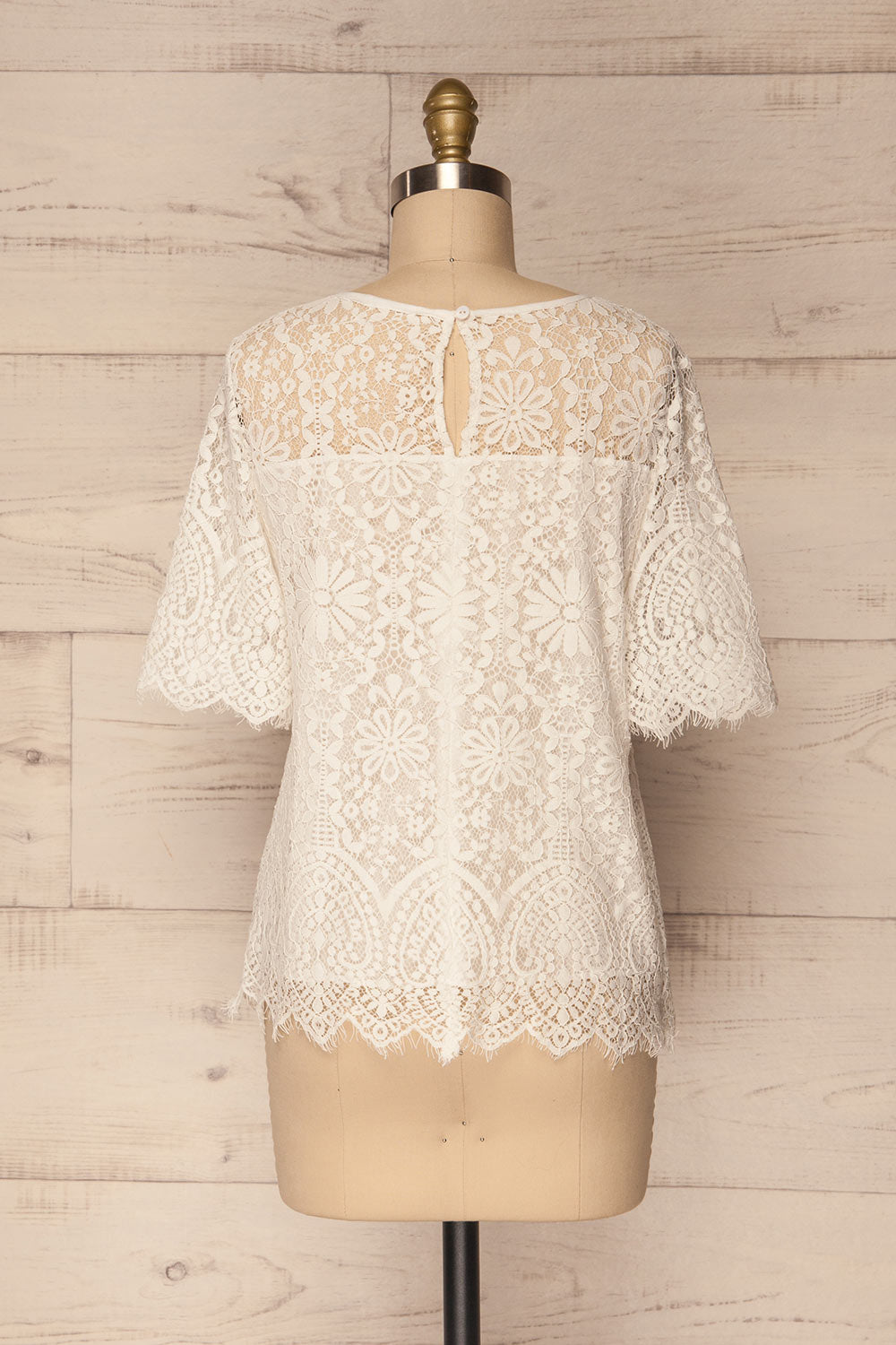Arnoud White Floral Lace Top | La Petite Garçonne 5