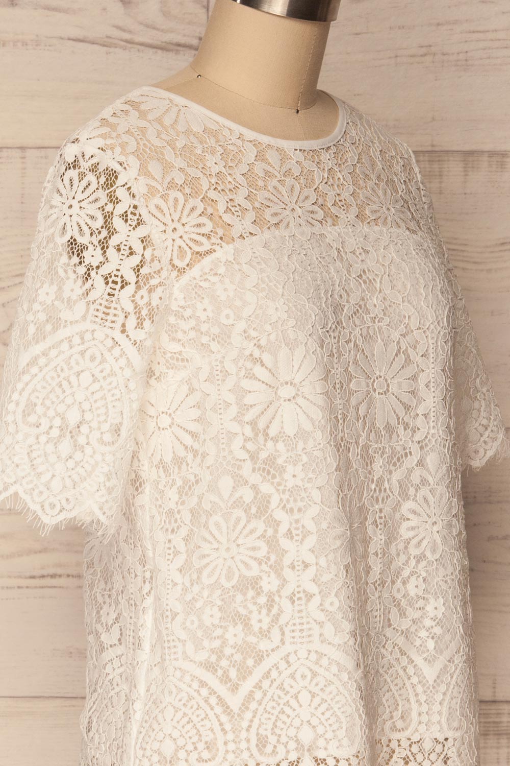 Arnoud White Floral Lace Top | La Petite Garçonne 4