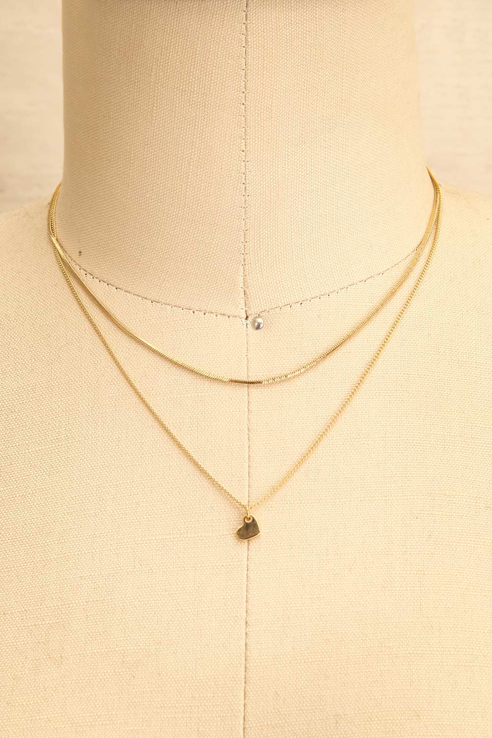 Aroha Or Collier à Pendentif en Coeur | La petite garçonne