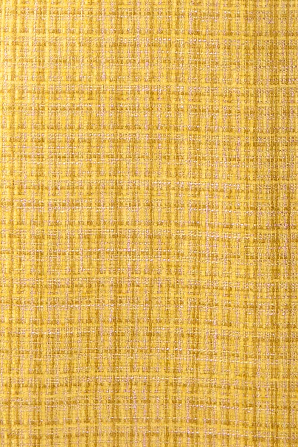 Aroubel Short Yellow Tweed Skirt | Boutique 1861 fabric