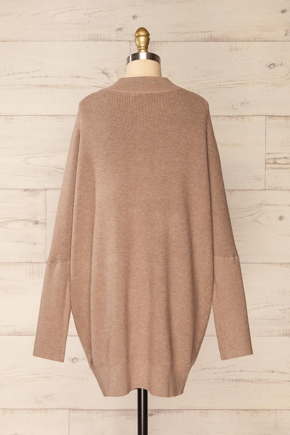 Arrecife Beige Knit Sweater Dress | La petite garçonne back view