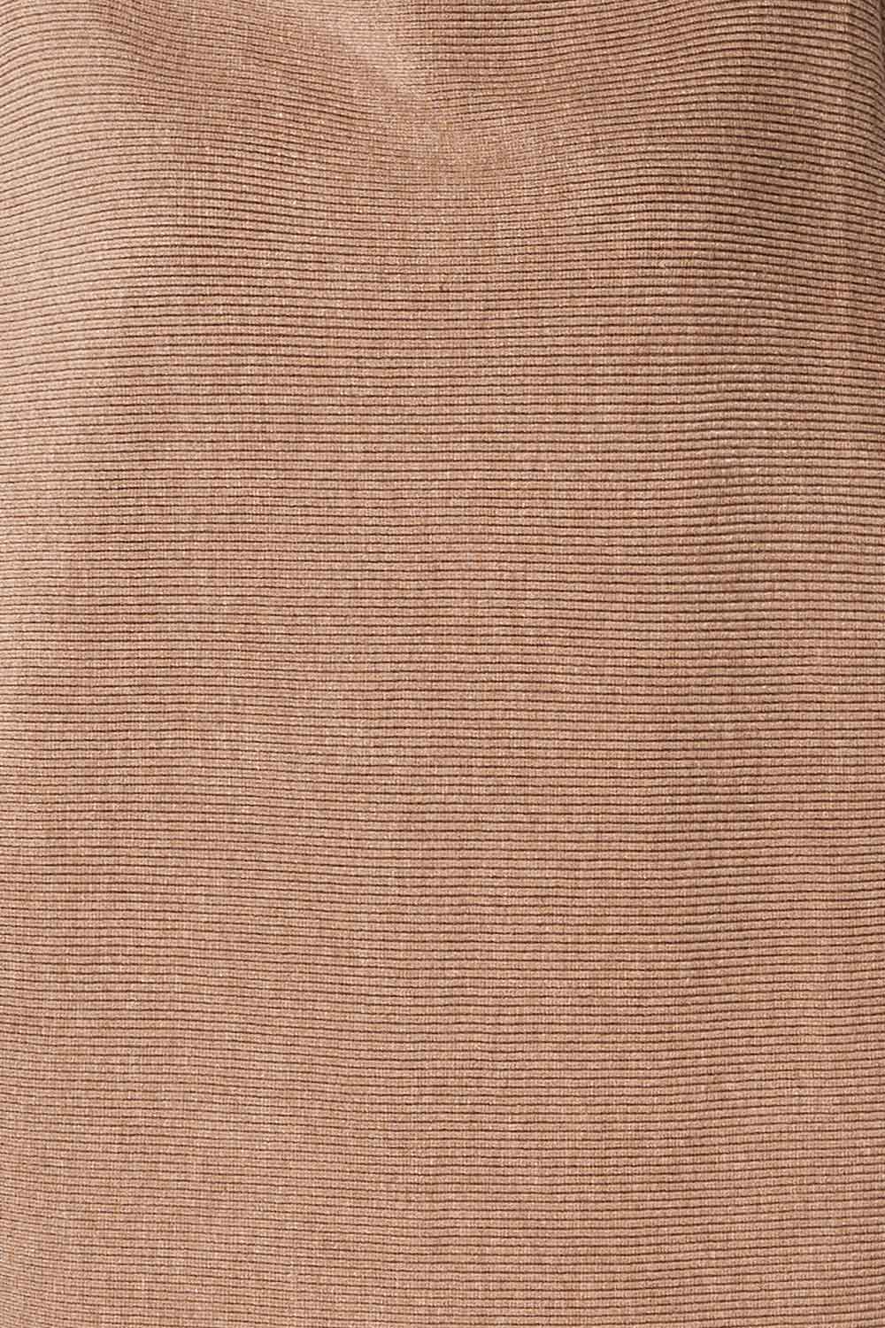 Arrecife Beige Knit Sweater Dress | La petite garçonne fabric