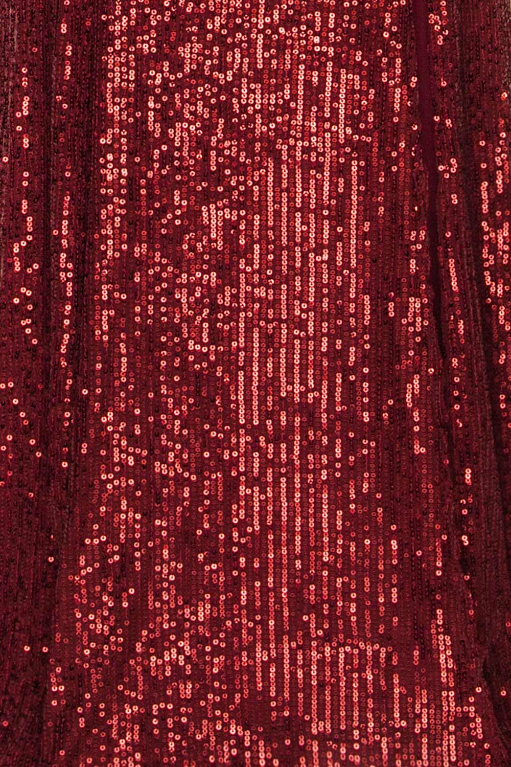 Askim Ruby Red Sequin Mermaid Dress fabric detail | La Petite Garçonne