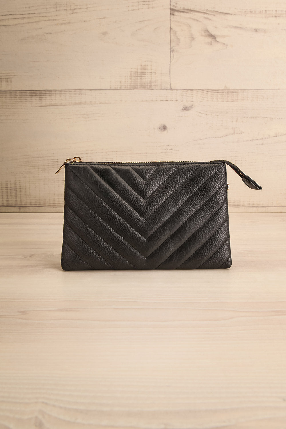 Aspen Black Crossbody Bag | La petite garçonne frot view