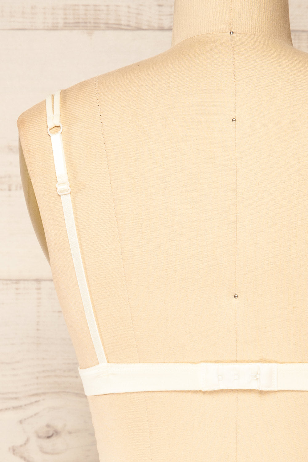 Ati Cream Lace Bralette | La petite garçonne back close-up