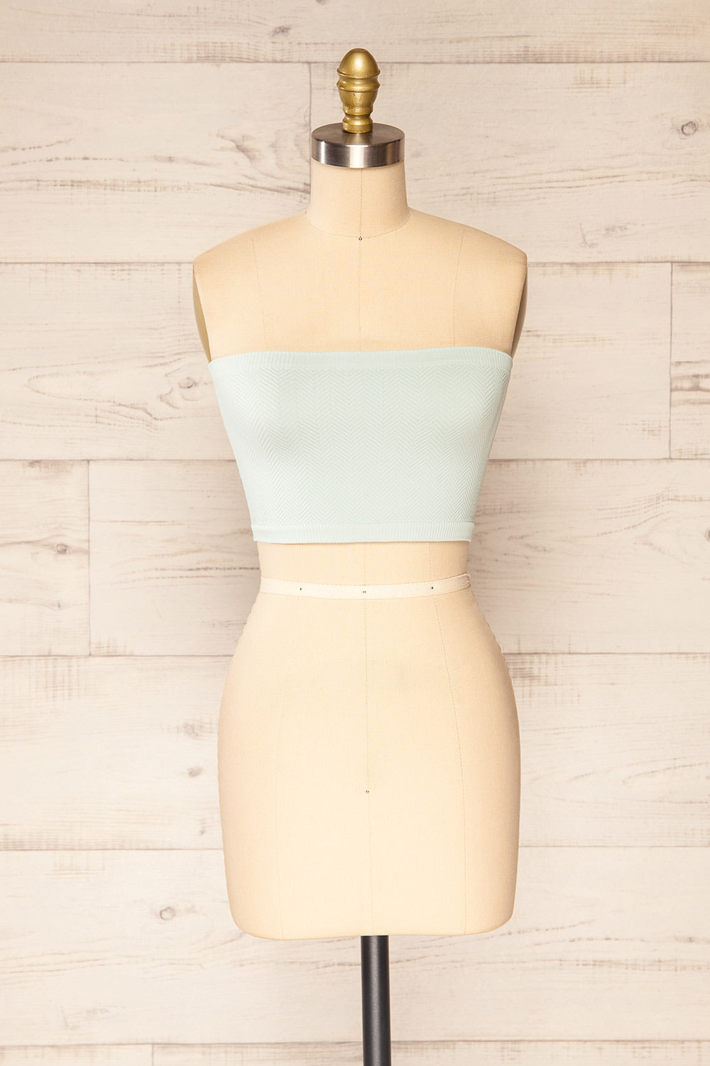 Ator Aqua Textured Bandeau Top | La petite garçonne front view