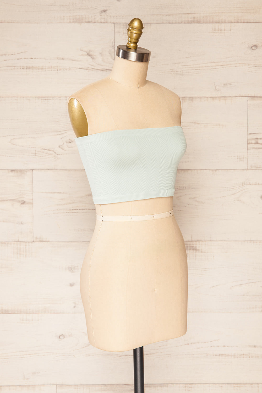 Ator Aqua Textured Bandeau Top | La petite garçonne side view
