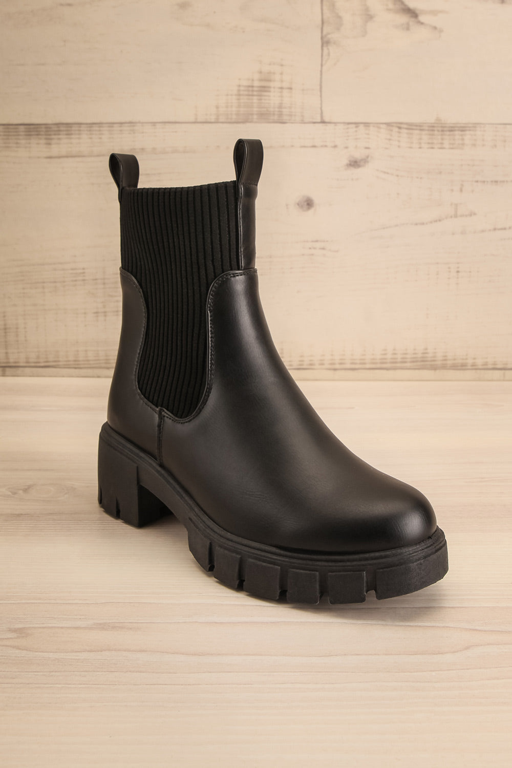 Audio Noir | Bottes Chelsea à Talon Bloc