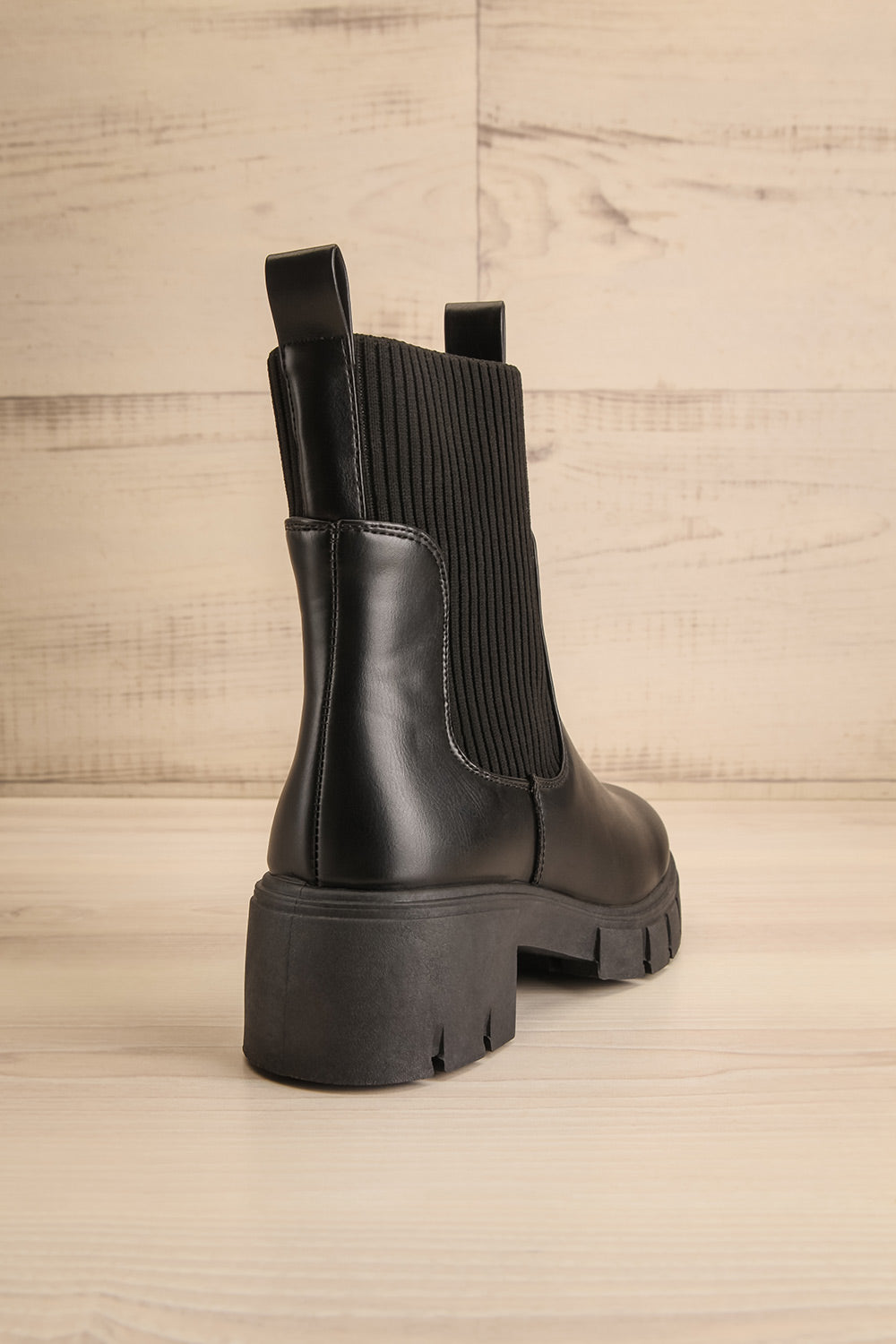 Audio Noir | Bottes Chelsea à Talon Bloc