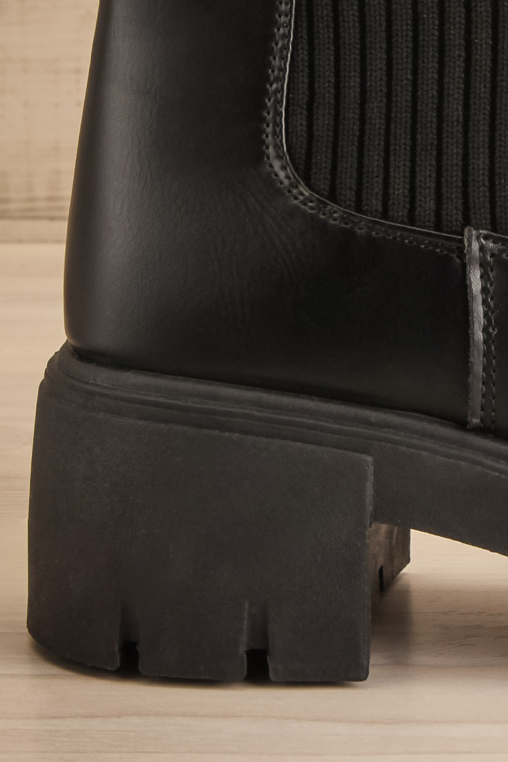 Audio Noir | Bottes Chelsea à Talon Bloc