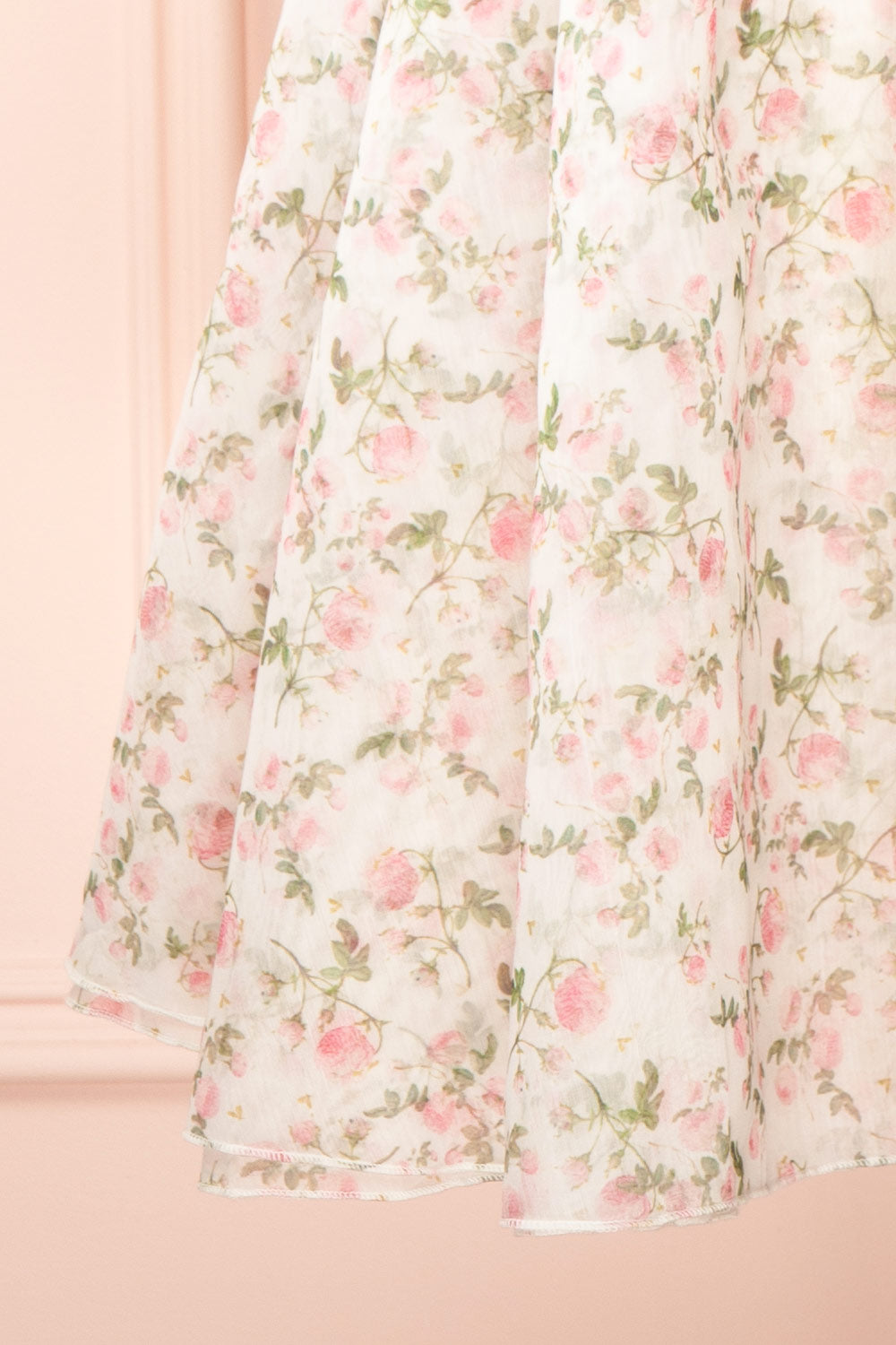 Auroraa Off-Shoulder Short Floral Dress | Boutique 1861 bottom