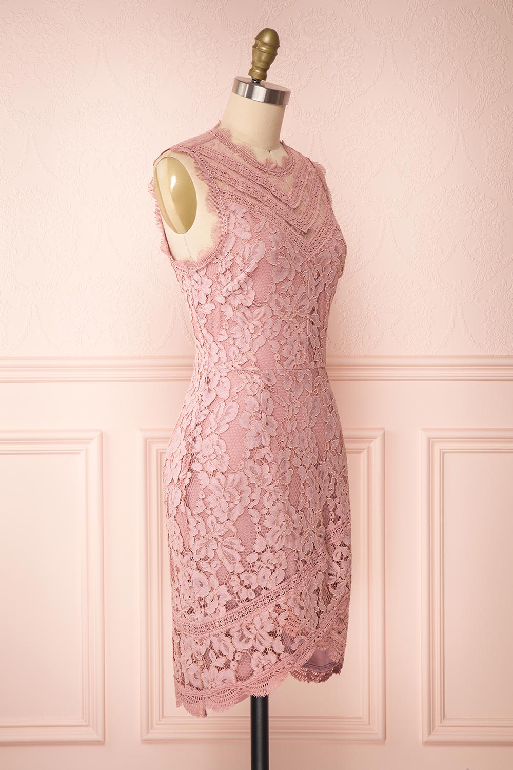 Avariel Dusty Pink Short Dress | Robe Courte | Boutique 1861 side view