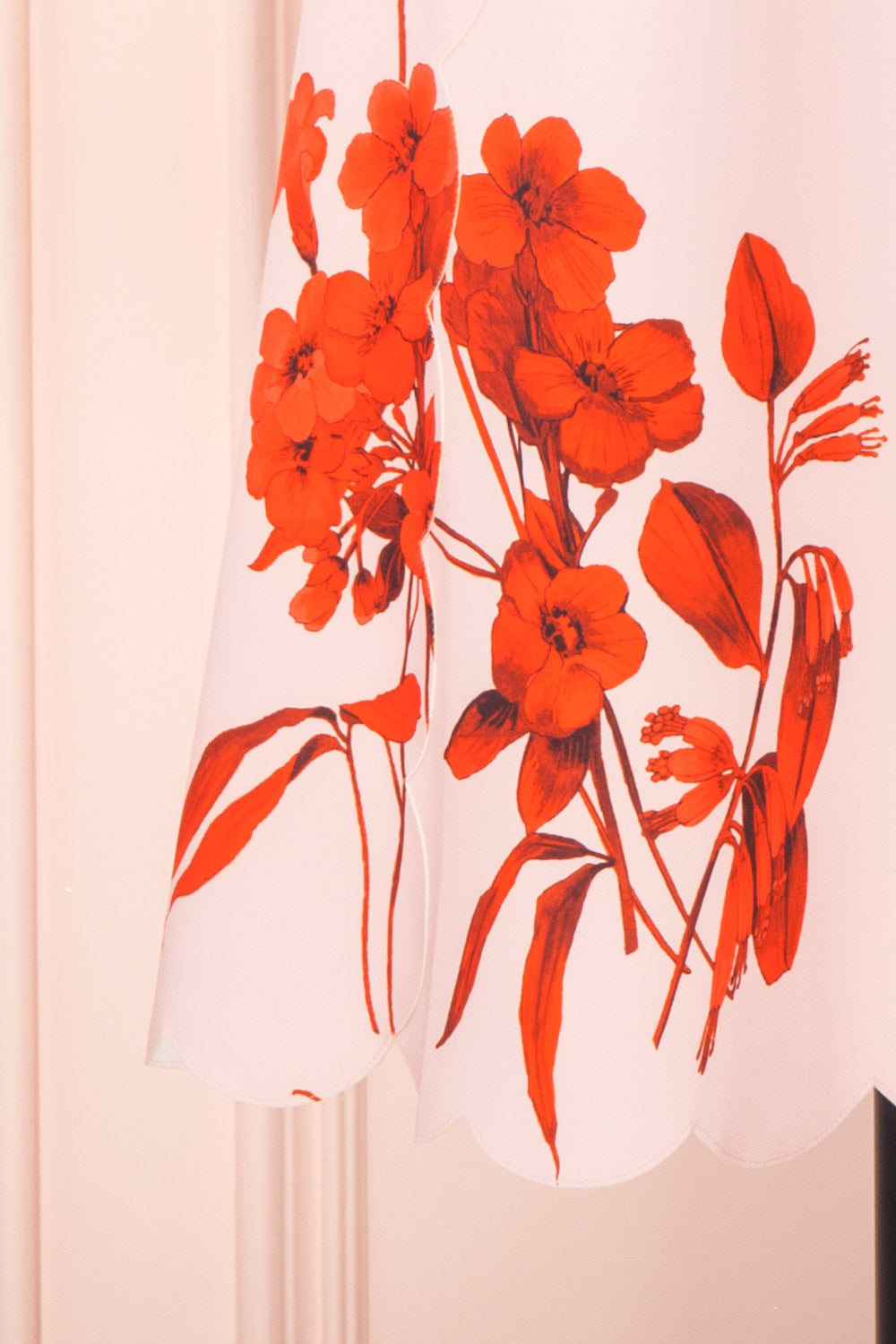 Awala Pink & Red Floral Ted Baker Cocktail Dress | Boutique 1861 8