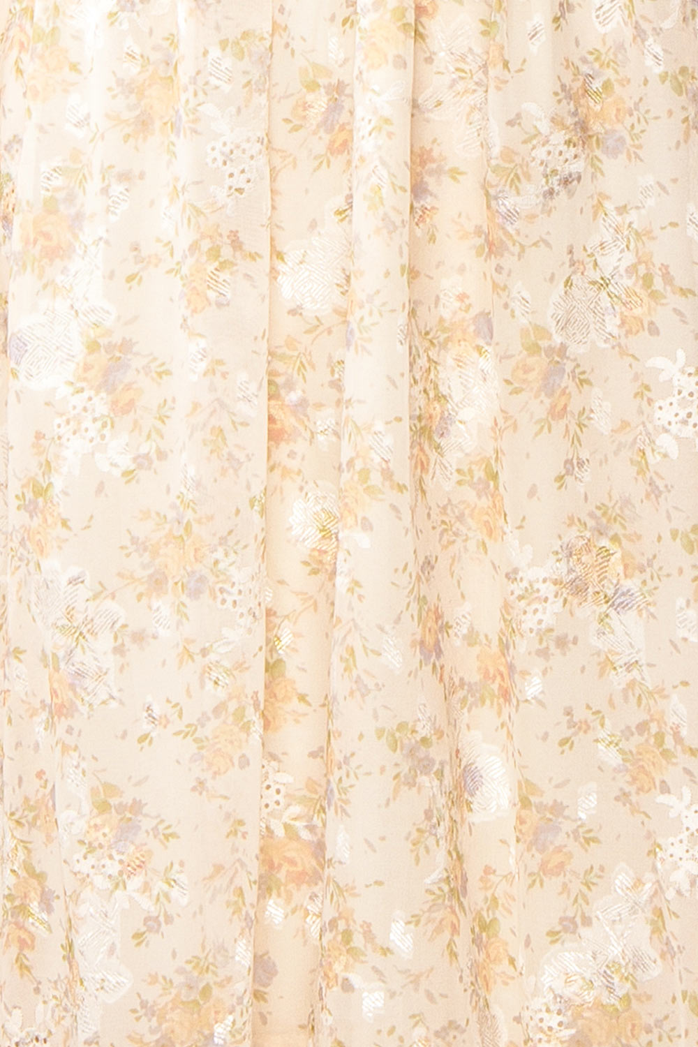 Azin Bustier Floral Midi Dress | Boutique 1861 fabric