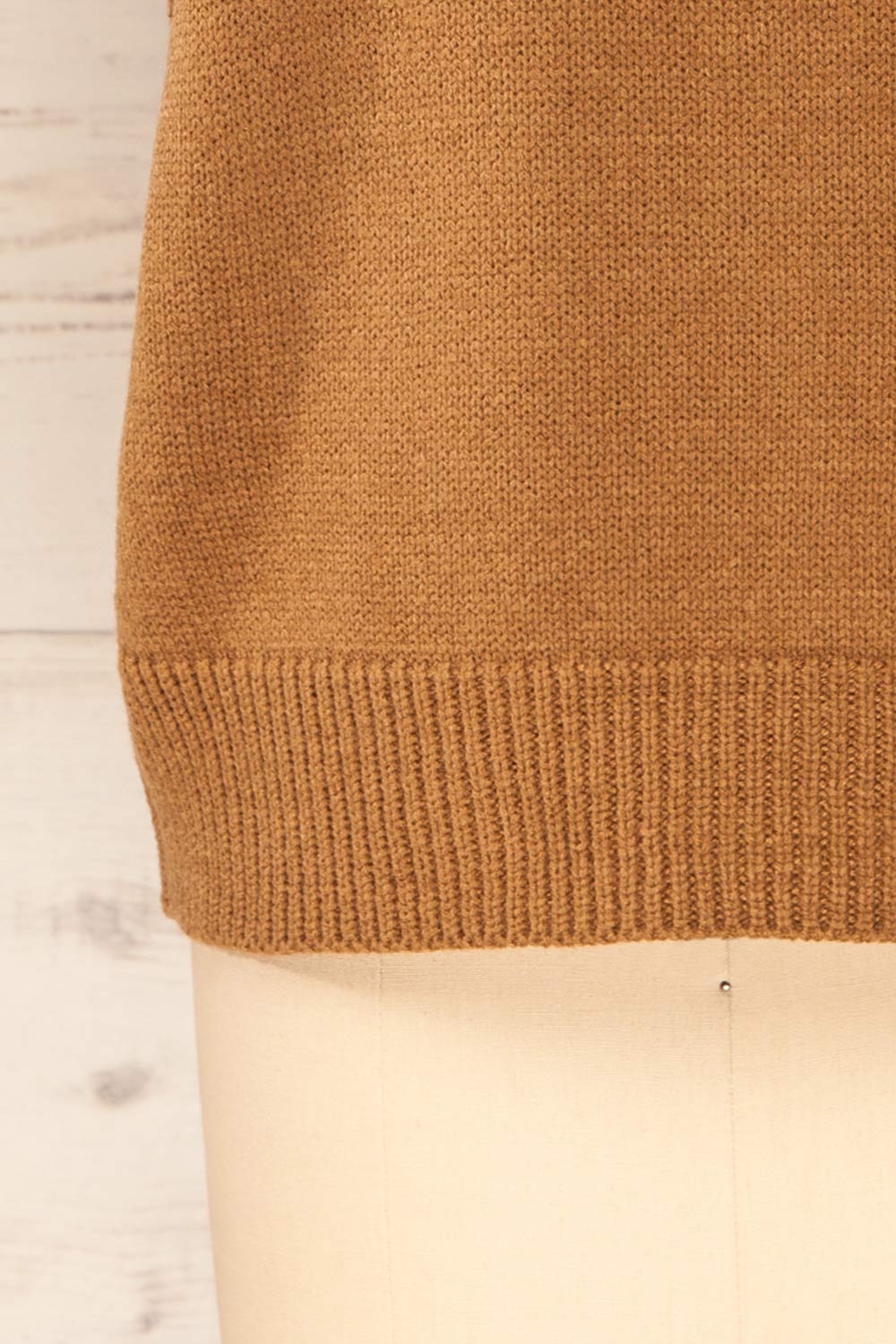 Baek Camel Sleeveless Knit Vest | La petite garçonne bottom