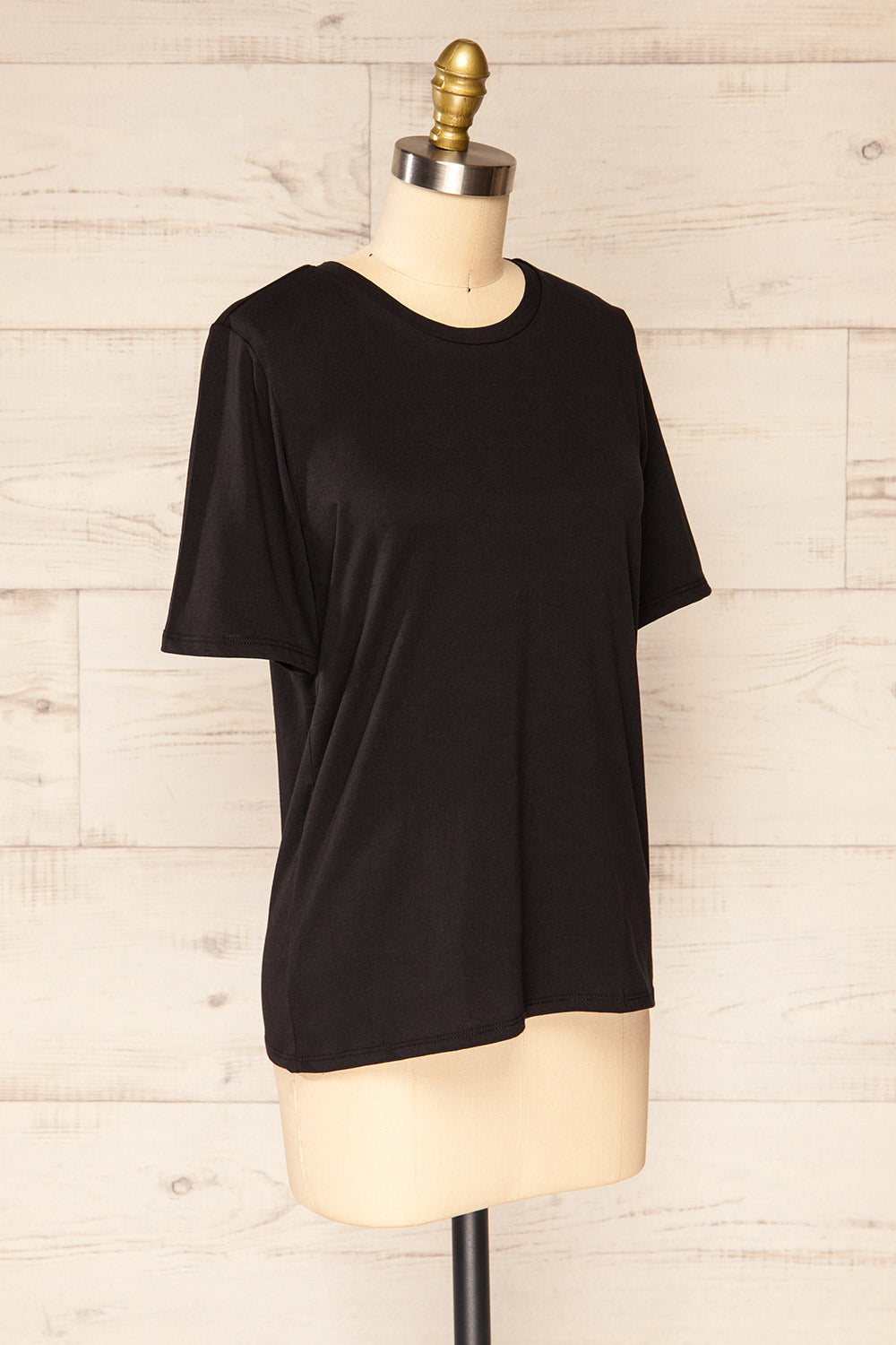 Bale White Crew Neck T-Shirt | La petite garçonne side view