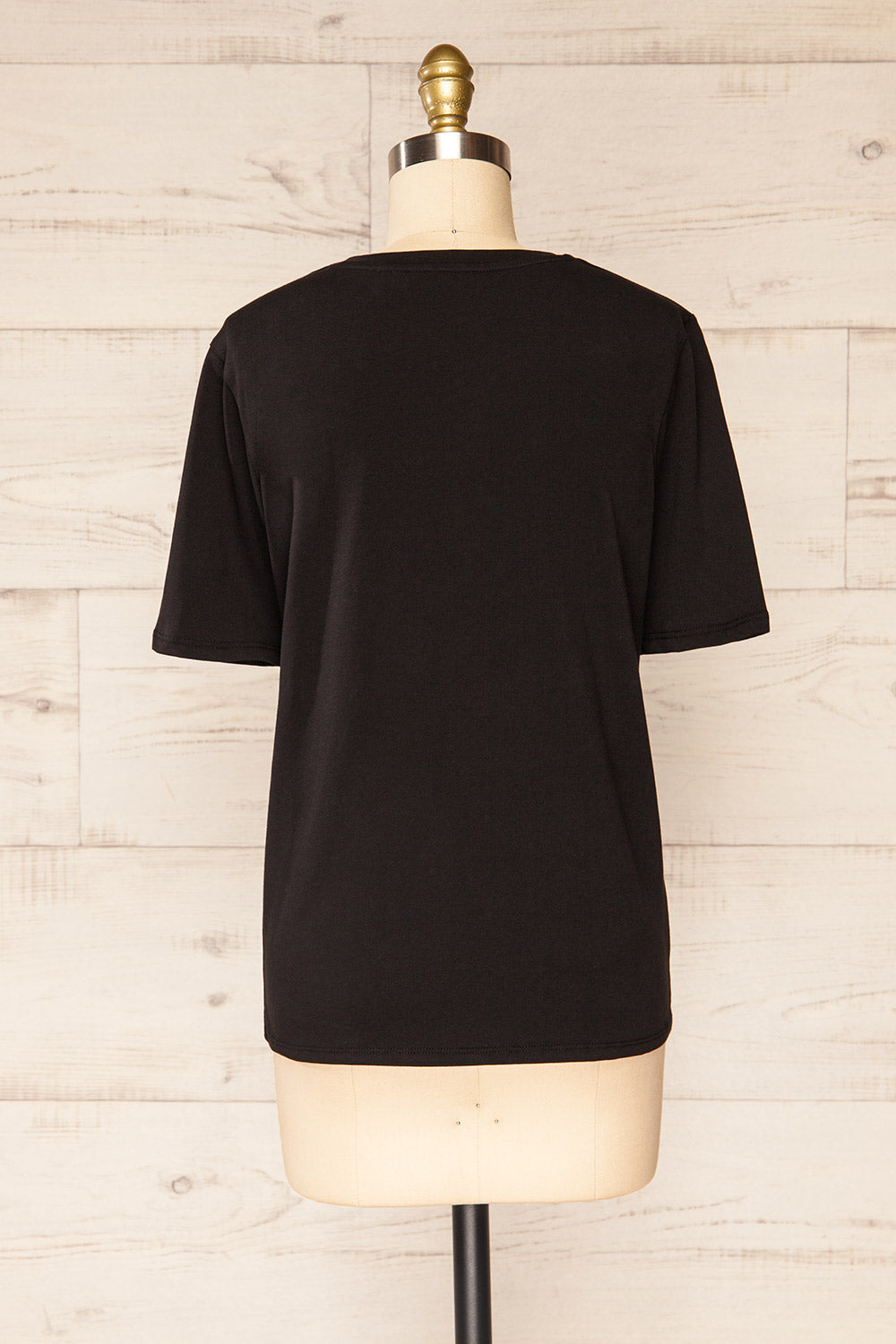 Bale White Crew Neck T-Shirt | La petite garçonne back view