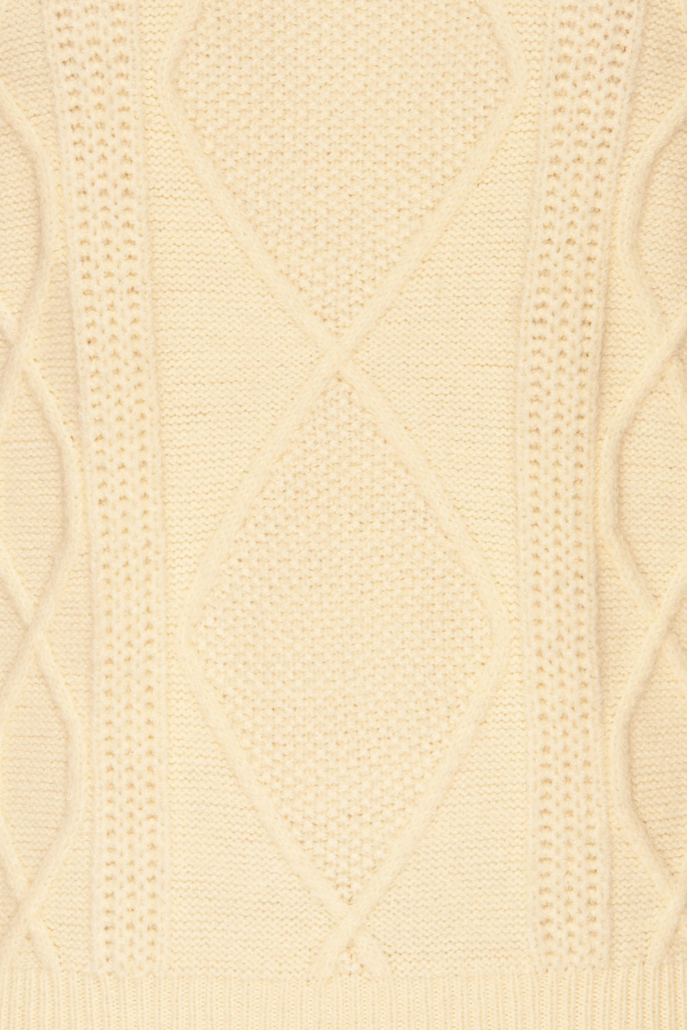 Barb Ivory Braided Knit Sweater | La petite garçonne fabric