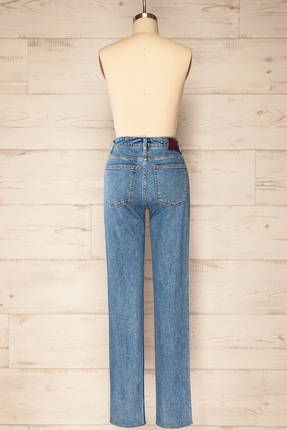 Barriotieta High-Waisted Straight Leg Jeans | La petite garçonne back view