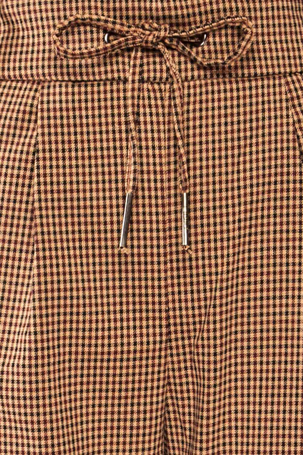 Berthaud Houndstooth Straight Leg Pants | La petite garçonne fabric