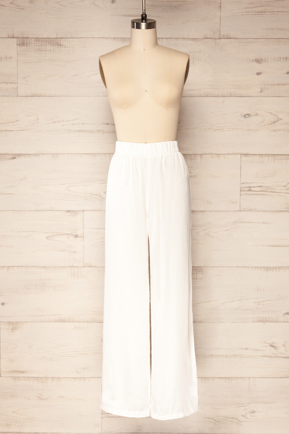 Bheart Give Me Your Heart Satin Wide Leg Pants | La petite garçonne front view