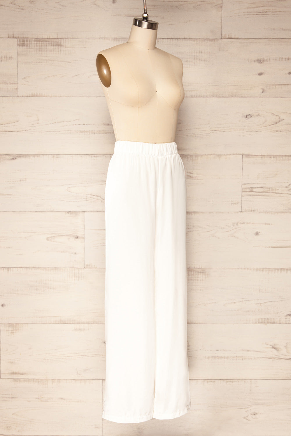 Bheart Give Me Your Heart Satin Wide Leg Pants | La petite garçonne side view