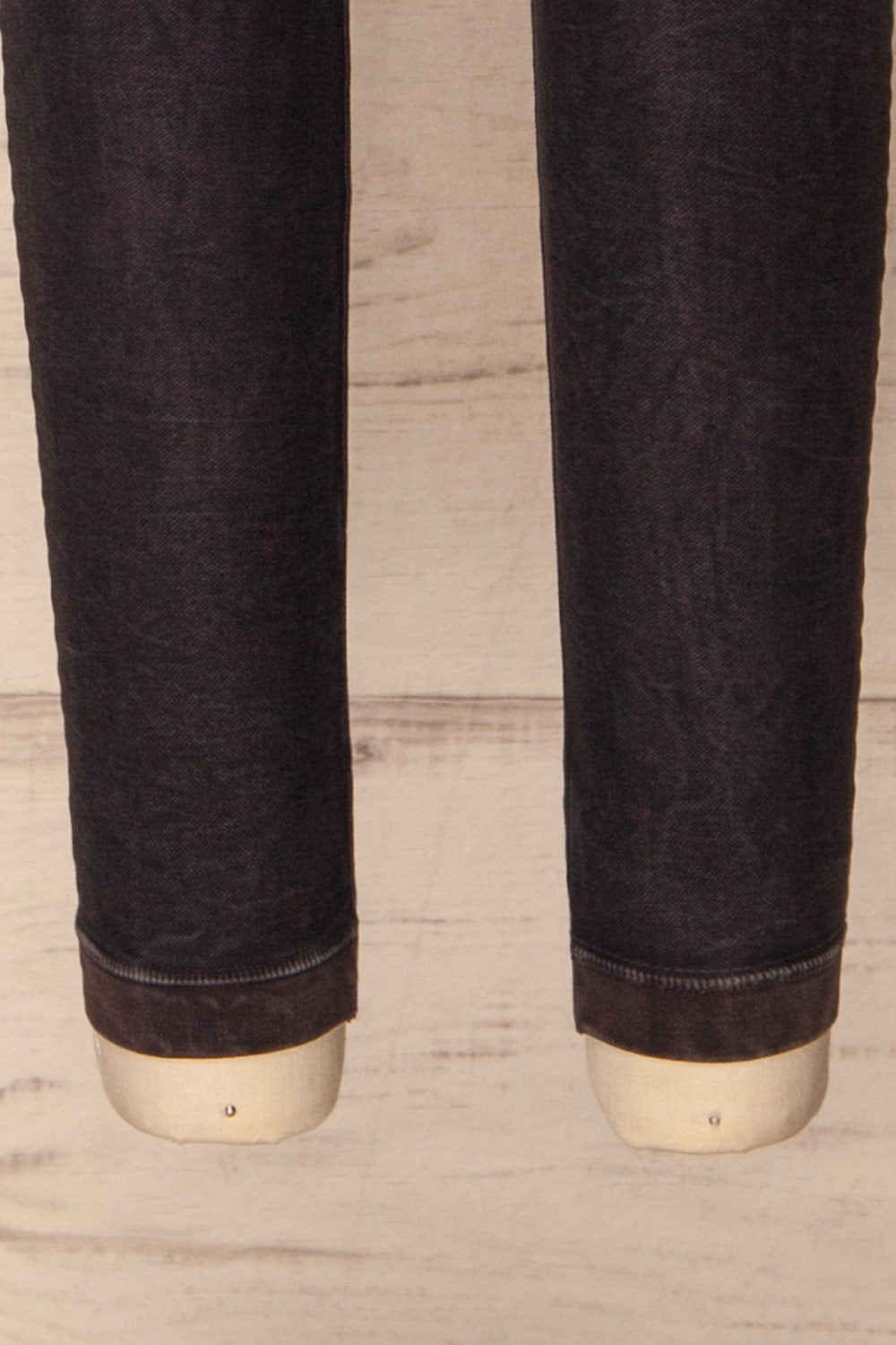 Biezun Black Dark Grey Ribbed Leggings | La Petite Garçonne