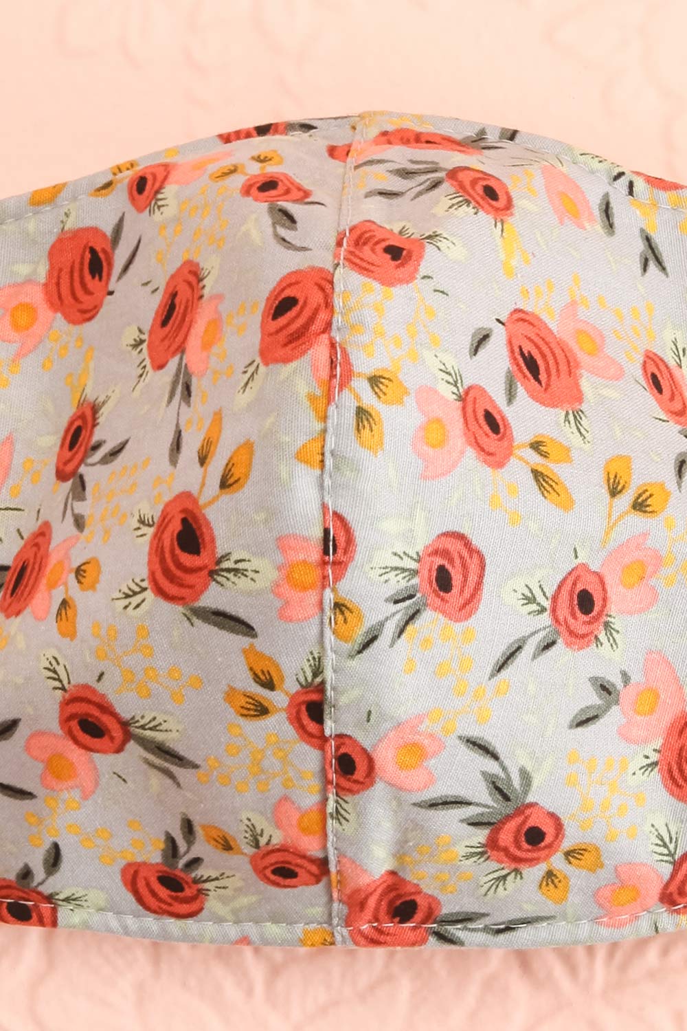 Blue Bouquet Face Mask | Boutique 1861 close-up