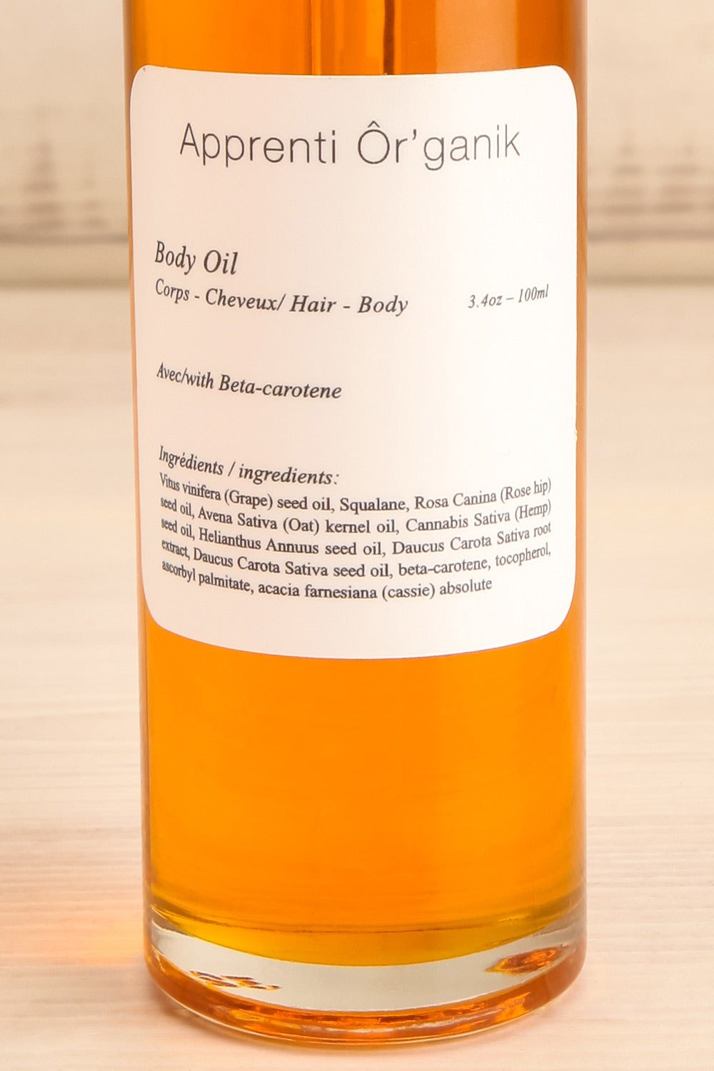 Body Oil Beta Carotene | Maison garçonne