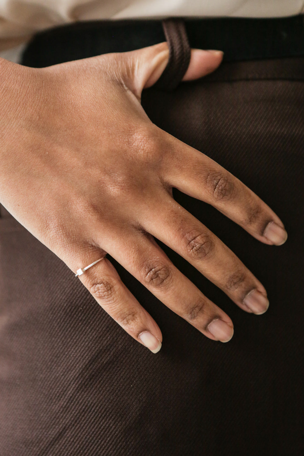 Bordano - Delicate sterling silver ring model