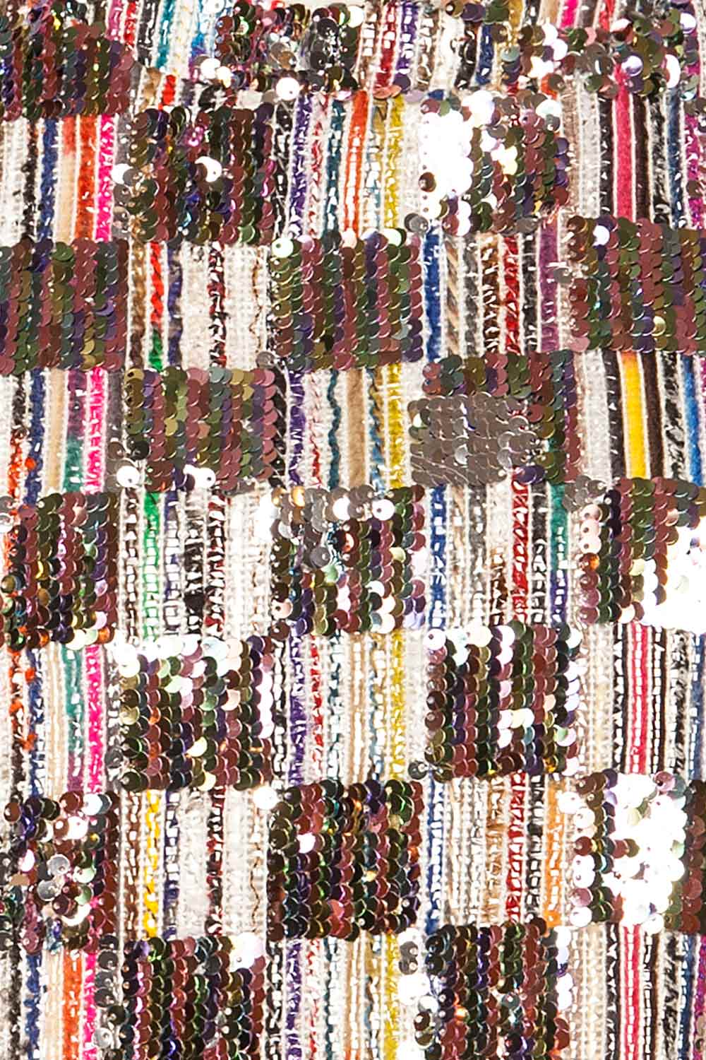 Bowie Short Sleeve Sequin Crop Top | La petite garçonne fabric