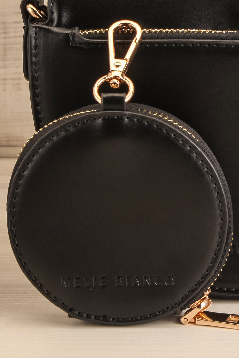 Braite Black Half-Moon Crossbody Bag | La petite garçonne coin purse