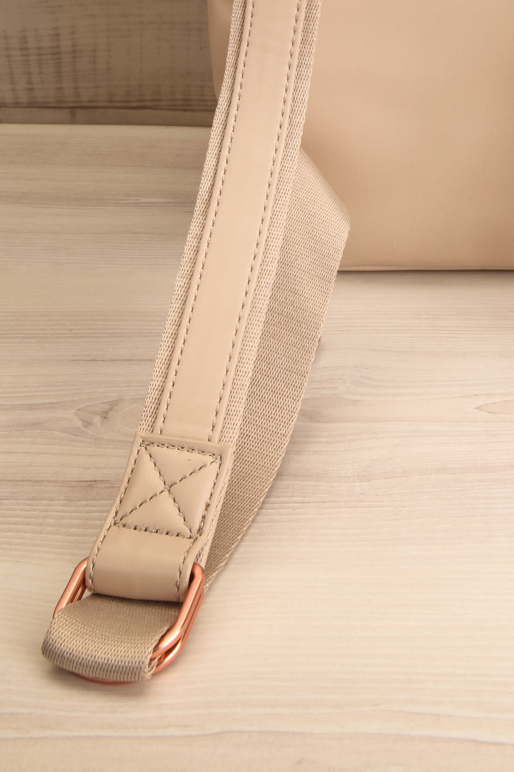 Brava Grey Matt & Nat Backpack | La petite garçonne back close-up