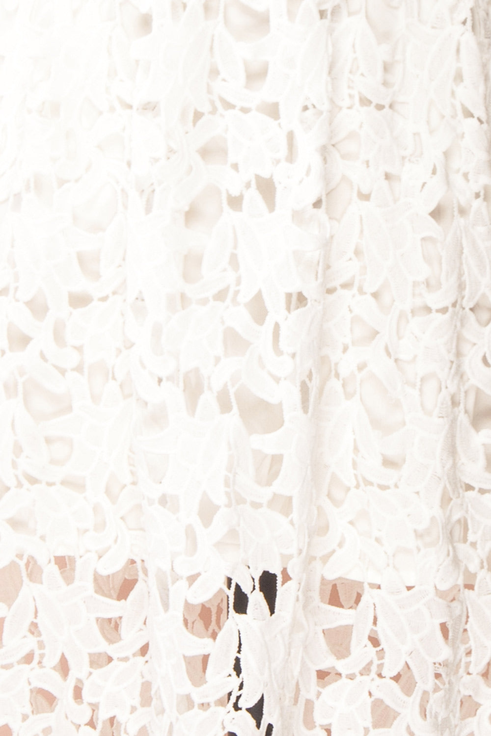 Brendais White Openwork Lace Midi Dress | Boutique 1861 fabric 