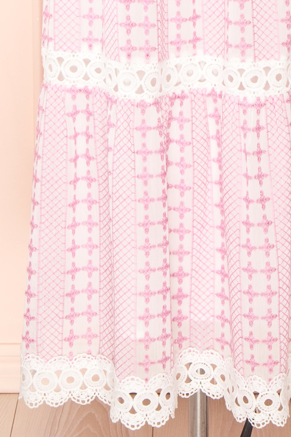 Brogae Ruffled Openwork Midi Dress | Boutique 1861 bottom