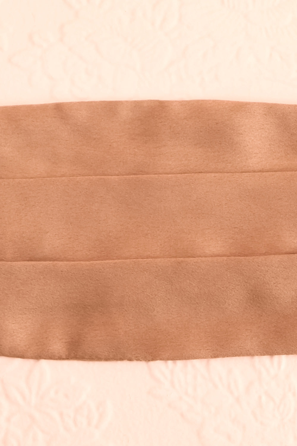 Bronze Satin Pleated Face Mask | Boutique 1861 close-up