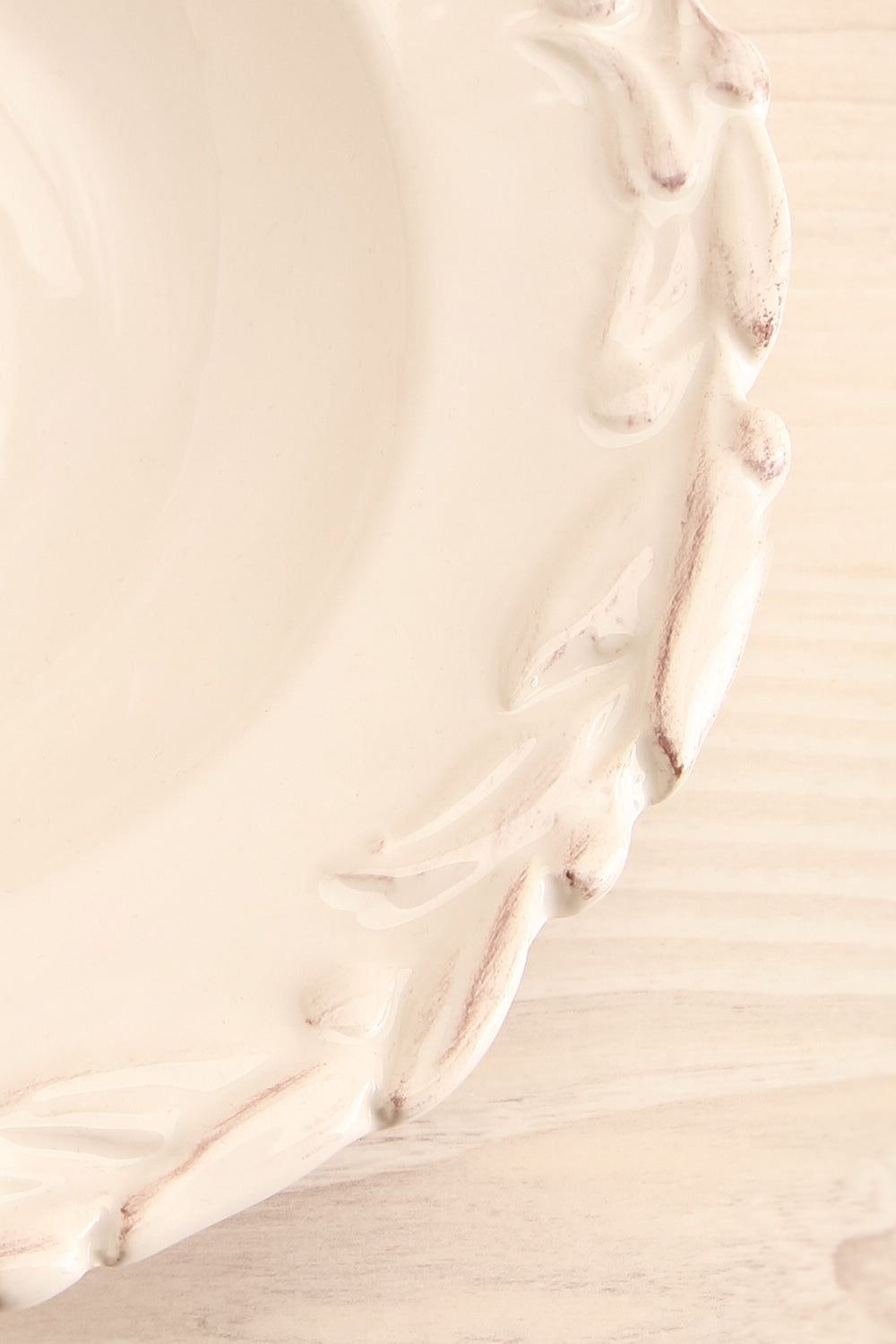 Brugge Festive Plates & Bowl | Blanc | La Petite Garçonne Chpt. 2 bowl flat close-up