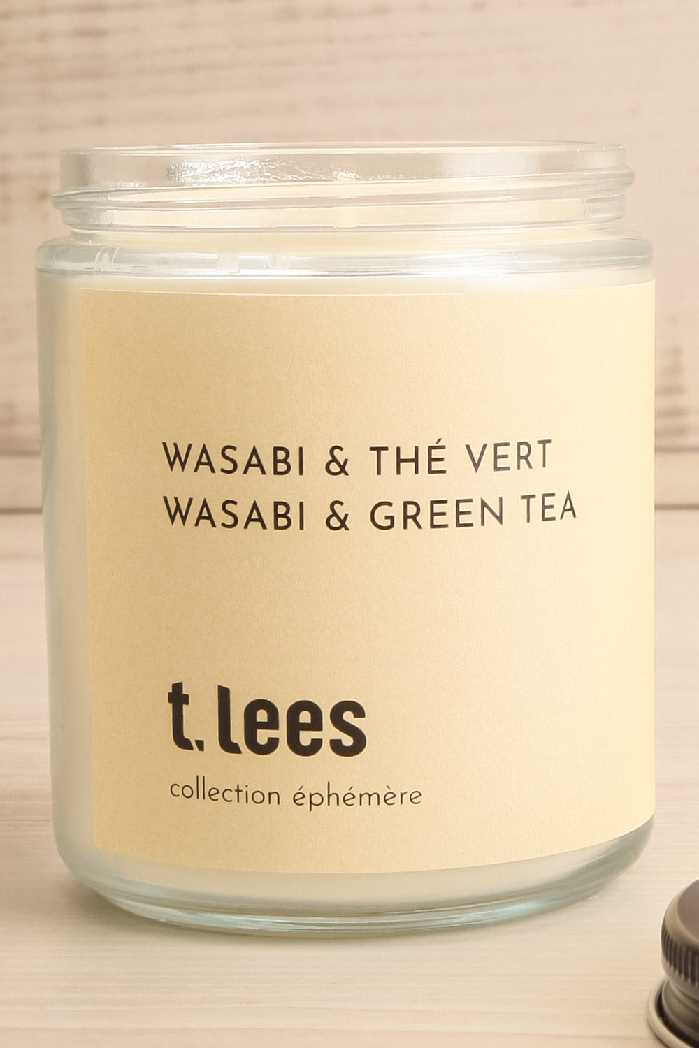 Bougie Wasabi & The Vert Candle | La petite garçonne open close-up